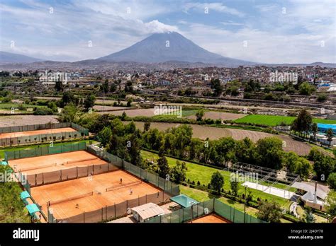 El Misti Volcano And Arequipa City Arequipa Arequipa Region Peru