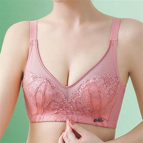 Jsaierl Womens Bras No Wire Push Up T Shirt Bras Seamless Comfortable Bralettes Stretch