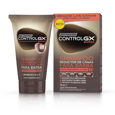 Control Gx Men's Shampoo - CONTROL GX Shampoo redutor de barba cinza Cuidado da barba Just For Men ...