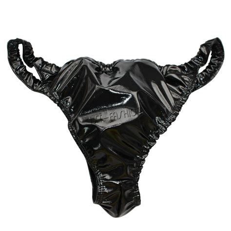 Men Boxer Briefs Latex Rubber Underwear Shorts Underpants Thongs Bikini Clubwear Ebay