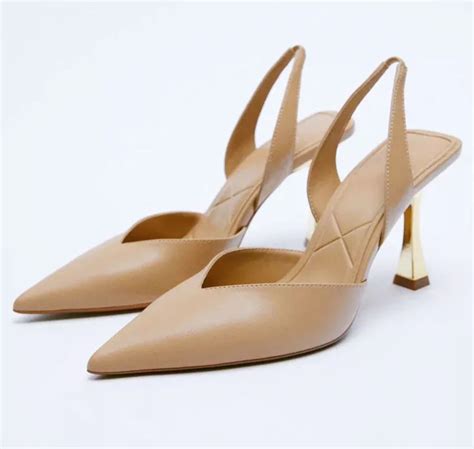 Slingback Nude Sapato Feminino Zara Nunca Usado Enjoei
