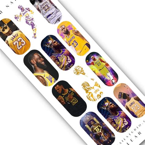 Basketball Nail Art - Etsy