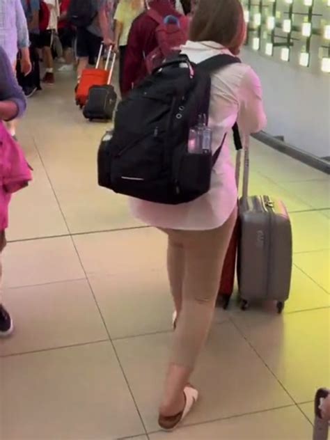 Traveller Turns Heads At Airport Over Nude Pants News Au