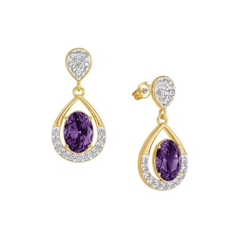 Birthstone Drop Earrings