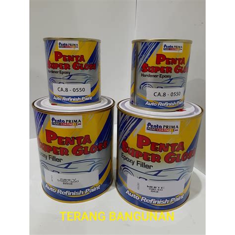 Jual CAT EPOXY FILLER PENTA SUPER GLOSS GREY WHITE Shopee Indonesia