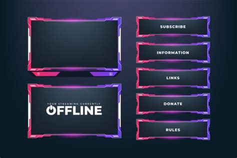 Futuristic Gaming Overlay Template Graphic by IftiDigital · Creative ...