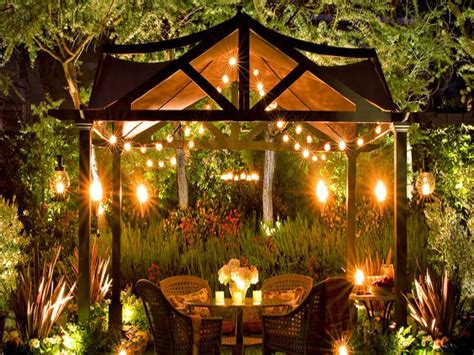 Outdoor Gazebo Chandelier Lighting Pergola Design Ideas