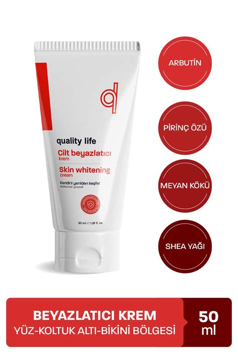 Quality Life Beyazlat C Krem Genital B Lge Cilt Koltuk Alt Bikini B Lgesi Dirsek