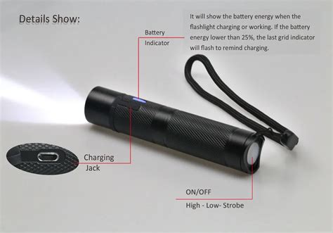 Rechargeable Husky Led Flashlight - Buy Rechargeable Husky Led ...