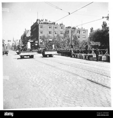 51st Highland Division Victory Parade Bulldozers Were In The Procession Of Vehicles To Pass