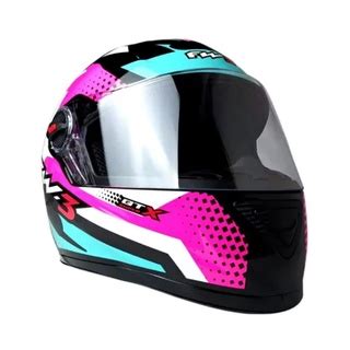 Capacete Fw Fechado Gt Super Azul Tifanny Rosa Branco Shopee Brasil