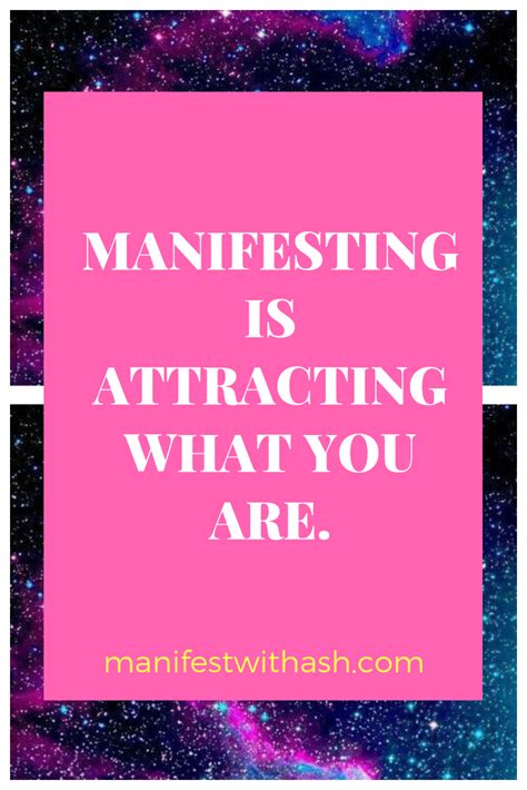 Manifesting Is Attracting What You Are Manifestation Spiritual Life