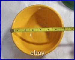 Vintage Bauer Pottery Ringware 3 Nesting Mixing Bowl Set Vintage