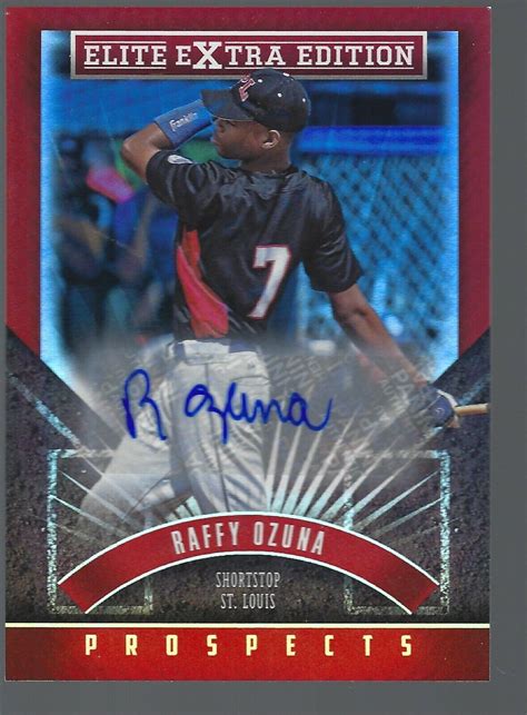 Elite Extra Edition Prospect Autographs Raffy Ozuna Ebay