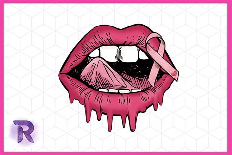 Breast Cancer Pink Drippin Sexy Lips Png Graphic By Revelin · Creative