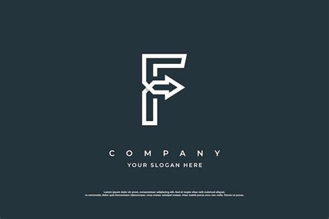 Premium Vector Initial Letter F Arrow Logo Design Vector