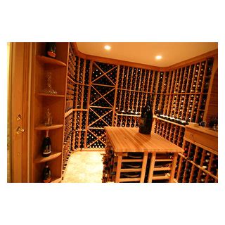 Custom Mahogany Wine Cellar Traditional Wine Cellar New York By