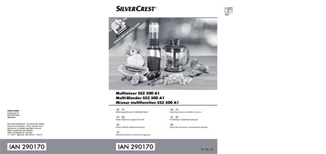 SilverCrest SSZ 500 A1 User Manual English 166 Pages