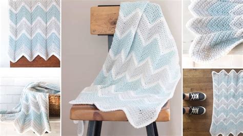 Chevron Crochet Baby Blanket Pattern - Easy Crochet Patterns