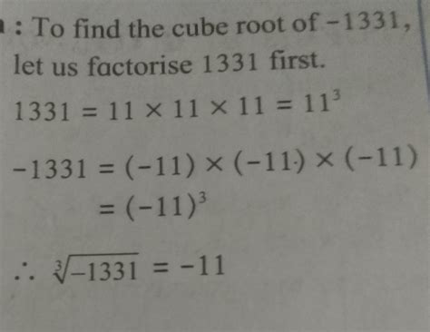 Find The Cube Roots Of The Following Numbers