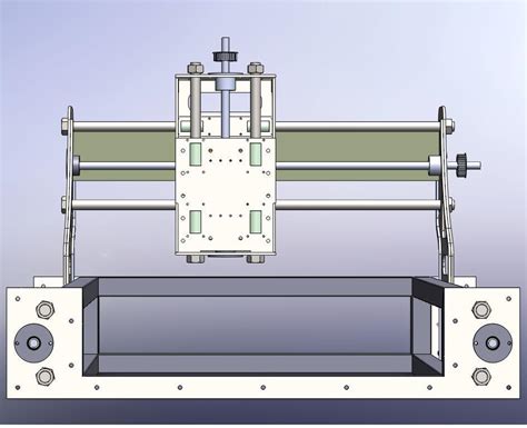 自制数控铣床 SOLIDWORKS 2011 模型图纸下载 懒石网