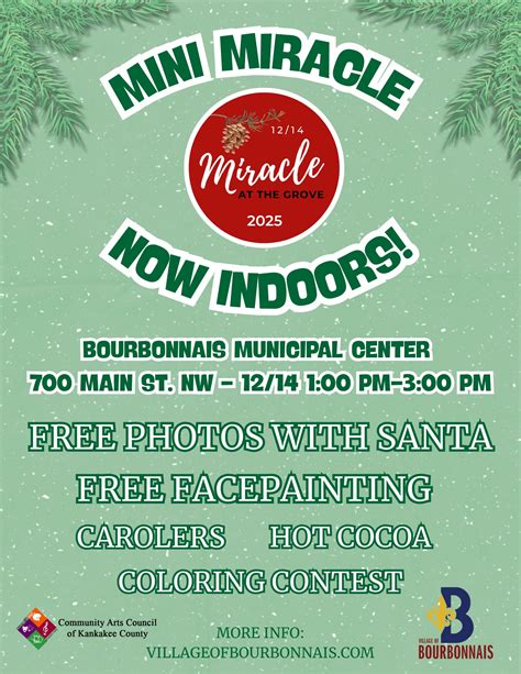 ️MINI MIRACLE AT THE GROVE... - Village of Bourbonnais | Facebook