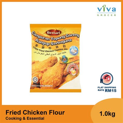 Bestari Crispy Fried Chicken Coating Mix Original 1kg Shopee Malaysia