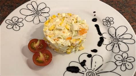 Salade Avec Crabe Facile Et Rapide Quick And Easy Crab Salad Recipe