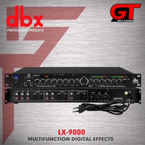 Dbx Lx 9000 เอฟเฟกต์เสียงสะท้อน Dsp ป้องกันการผิวปาก อินพุตไมโครโฟน 5