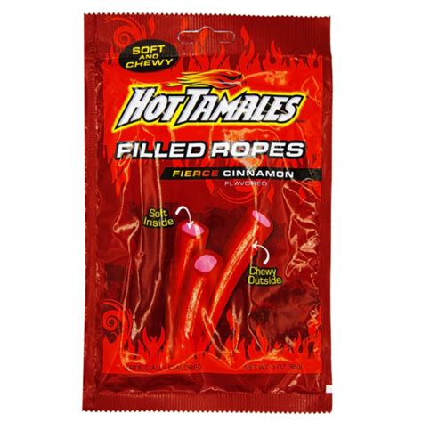 Hot Tamales Filled Ropes 12x3oz Pacific Candy Wholesale