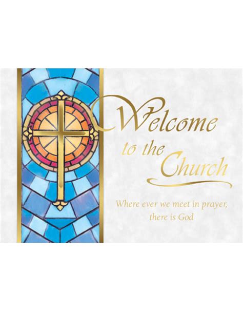 Welcome to the Church Cards (25) - Reilly's Church Supply & Gift Boutique