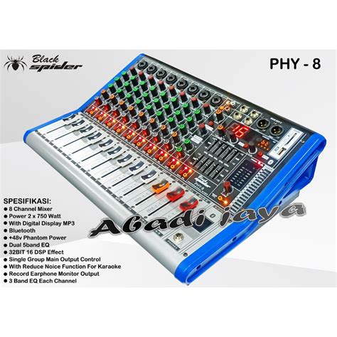 Jual Power Mixer Black Spider Phy Watt X Blackspider Phy