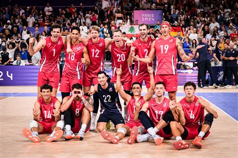 2024 Olympic Games USA Men Vs Japan USA Volleyball