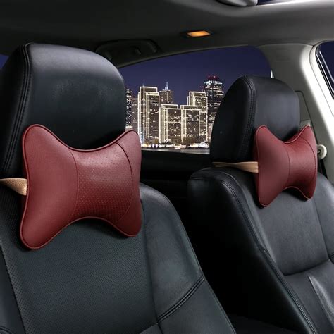 Aliexpress Buy DERMAY 2PCS Double Sided PU Leather Car Neck