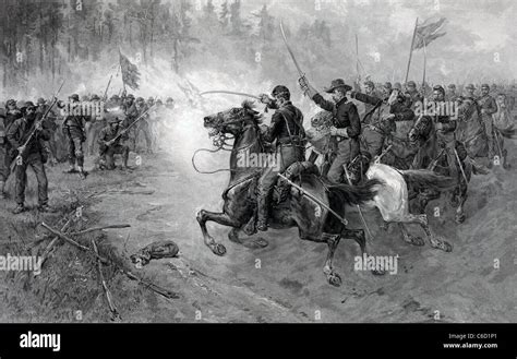 Sheridans Final Charge At Winchester Philip Henry Sheridan Leading