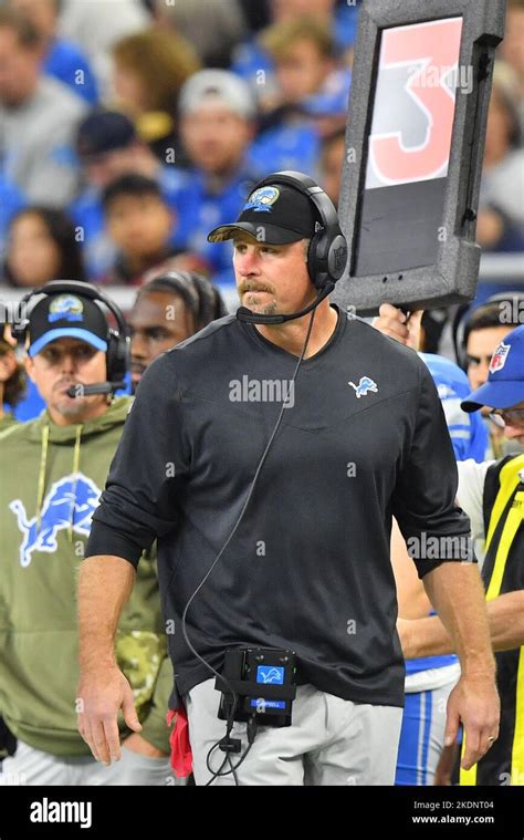 Detroit Mi November Detroit Lions Head Coach Dan Campbell During