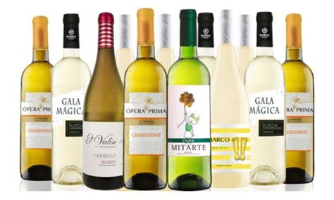 Collection Of Bottles Of White Wines Groupon Goods