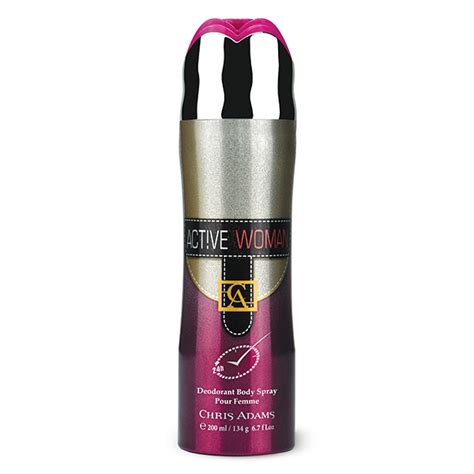 Buy Chris Adams Active Women Deodorant Body Spray 200 ml Online at Best Price - Women Perfumes ...