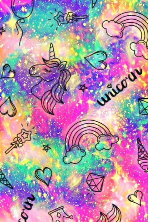 Pastel Glitter Rainbow Kawaii Unicorn Wallpaper 500x750 kawaii alpaca pastel iphone wallpaper ...