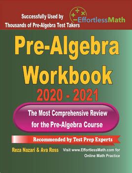 Pre Algebra Workbook 2020 2021 The Most Comprehensive Review TpT