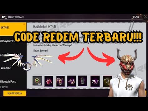 Code Redem Terbaru Terbaru Free Fire Youtube