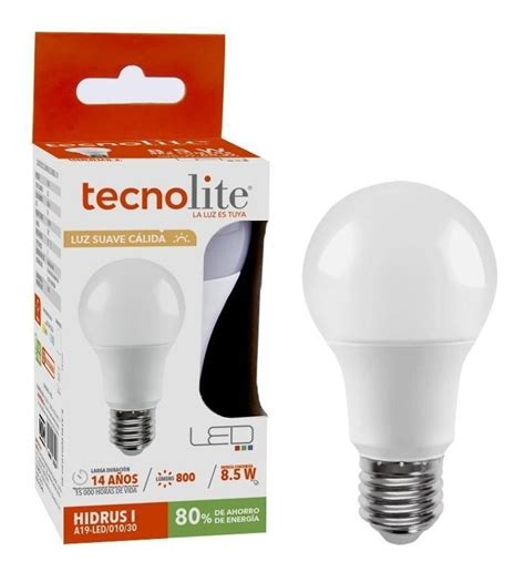 Bombillo Led A19 Base E27 8 5w Luz Cálida Tecnolite MercadoLibre