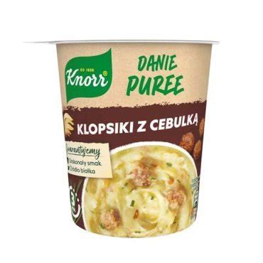 Knorr Danie Puree Klopsiki Z Cebulka G Where Save International