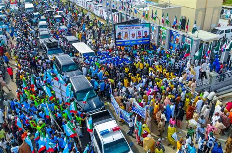 Photos Massive Crowd Welcomes Tinubu In Kano The Nation Newspaper