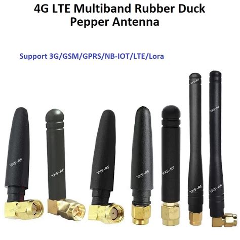 4dbi 4g Lte Multiband Antenna 3g Gsm Gprs Nb Iot Lora Rubber Duck L Type Antenna