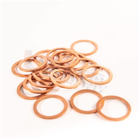 Source M M Din Copper Flat Washer On