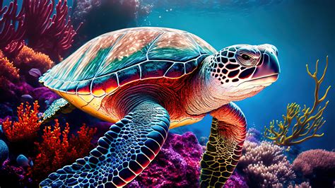 Blue Turtle Wallpapers - Wallpaper Cave