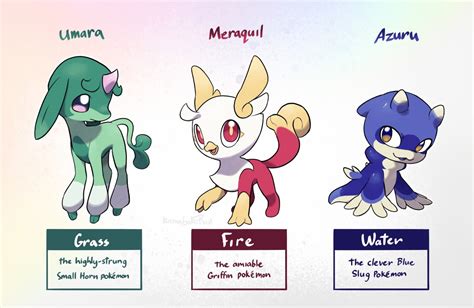 Gen 10 Fakemon Starters (rework) By ElCajarito On, 53% OFF