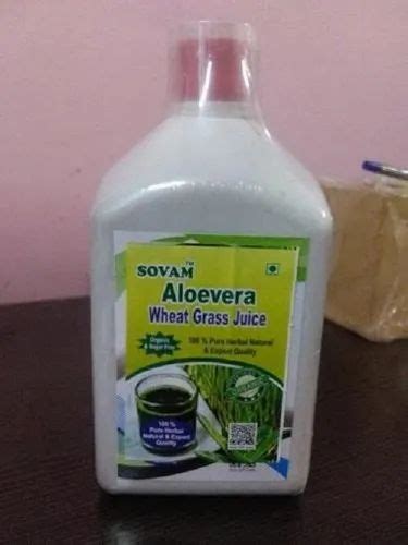 Sovam Aloevera Wheatgrass Juice Packaging Type Bottle Ml At