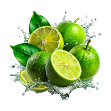 Lemon Slice Water Splash Isolated Water Splash Lemon Water Png